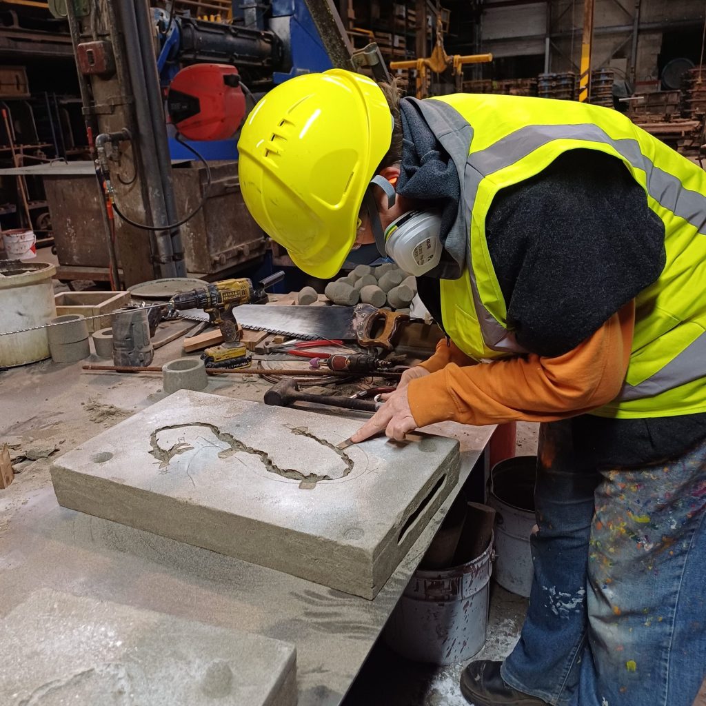 Working On The Mould Rotated